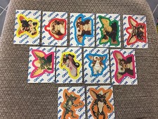 COMPLETE SET OF VINTAGE 11.   1984 TOPPS GREMLINS STICKERS PUZZLE MINT picture