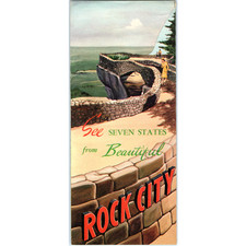 1950s Rock City Gardens Lookout Mountain Brochure Chattanooga TN GA See 7 States picture