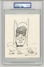 Bob Kane ~ Signed Autographed Original Sketch of Batman ~ PSA DNA Encased picture