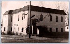K52/ Englewood Colorado RPPC Postcard c1940 First Christian Church Building 45 picture