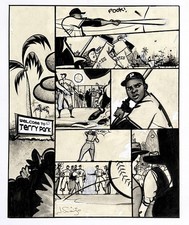 ROBERTO CLEMENTE Biography “21” Page 88 • Original Graphic Novel Art picture