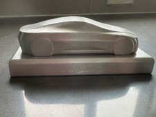 Jaguar XF Aluminum Sculpture Art Concept Car Model Ian Stuart Callum Autographed picture