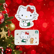 2 NEW Starbucks Hello Kitty Gift Cards - Released 11/6/25 - Set of 2 unloaded picture