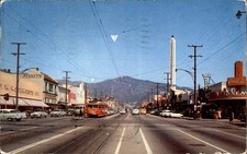 Glendale CA Brand Blvd. street scene c1950s-60s Vintage Postcard picture