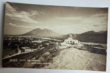 c1940s RPPC Iglesia del Obispado Monterrey Nuevo Leon Mexico Postcard Mountain  picture