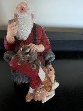 Vtg 1986 United Design Santa at Rest Figurine Larry Miller W/ COA & Box #1610 picture