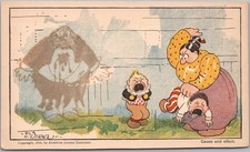 1906 KATZENJAMMER KIDS Comic Postcard 