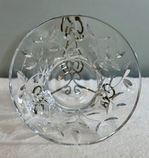 VTG RCR Oneida Crystal Laurus Bowl, 9.6” Diameter, 4.75” Tall, Made In Italy. picture