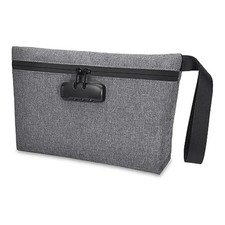Money Bag with Lock, Lockable Cash Bag,  Bank Bag with Zipper and Lock for9692 picture