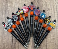Sports NBA Playoff's pen Custom made pen.  Gifts.  Basket filler, Collect picture