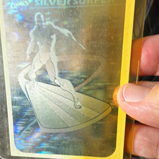 Marvel 1990 Marvel Silver Surfer #10 Silver Surfer Hologram Holofoil Card picture