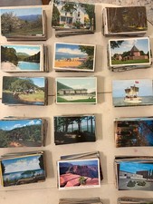 100 Postcard Lot Mixed US Locations All Standard Size Undivided Back to Chrome picture