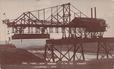 RPPC Lethbridge Viaduct Train Railroad Bridge Construction Photo Postcard 17A picture