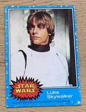 1977 Topps Star Wars Blue Series 1 Trading Cards Luke Skywalker #1 picture
