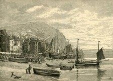 The Fishermens Quarter 1898 From Our Own Country Volume I Cassell - Old Photo picture