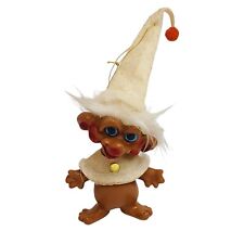 Vintage 1960's NINOHIRA Christmas Troll Ornament  White Hat Made in Japan READ  picture