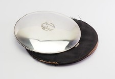 Antique sterling silver Cartier round mirror powder compact case 1920s picture