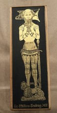 Vintage Brass Rubbing Sir William Tendering 1408 picture