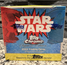 Topps 2022 Star Wars Chrome Sapphire Edition Trading Cards - Factory Sealed Box picture