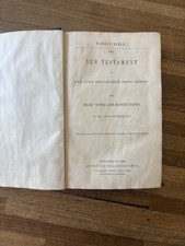 Vintage 1850s Family Testament And Psalms With Notes American Tract Society USA picture