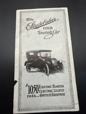 Antique 1914 Studebaker FOUR Touring Car Sales Folder Brochure Detroit  picture