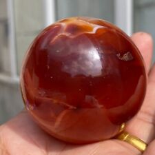 200g Superb Large Chalcedony Agate Quartz Banded Carnelian Crystal Sphere Reiki picture