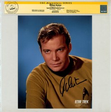 William Shatner SIGNED CGC SS Star Trek Publicity Photo ~ Captain James T. Kirk picture