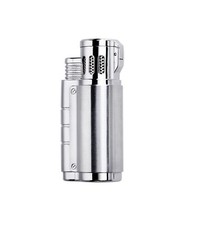 JOBON New Ergo Triple Torch Cigarette Cigar Lighter with Cigar Punch-Silver picture