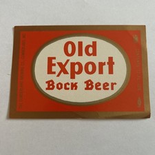 Old Export Bock Beer Label - MARYLAND picture