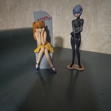 BANDAI Neon Genesis Evangelion Asuka & Rei Mini Plastic Figurines picture