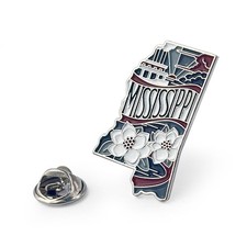Mississippi State Enamel Lapel Pin – Collectible Travel Souvenir Gift picture