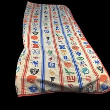 Vtg Bibb Convertible Blanket Sleeping Bag Twin  50 Yard Line 1977 NFL Team picture