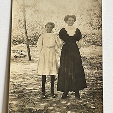 Antique RPPC Real Photograph Postcard Young Women Teen Girl Sisters picture