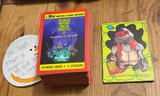 1991 Topps Teenage Mutant Ninja Turtles II Complete 99 Card & 11 Sticker Set picture