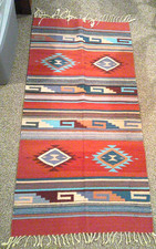 Handwoven Rug Southwestern  INDIAN Navajo MEXICAN Oaxaca 29