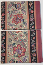 Vintage Martex 2 Standard Pillowcases Avignon Floral Medallions Flower Art 80's picture