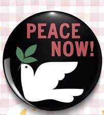 1 3/4” Peace Now Dove Pin NEW Shipping Included picture