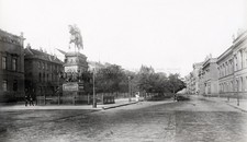 Berlin Germany Unter den Linden Statue Frederick Great Vtg. Photo 19thC. picture