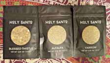 Holy Santo Organic Dried Blessed Thistle, Alfalfa, Yarrow 3 Pack  (LOT) .35 Oz picture