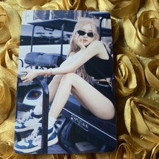 Rose BLACKPINK Group Born Pink Tour Celeb K-pop Girl Photo Card Black Shades picture