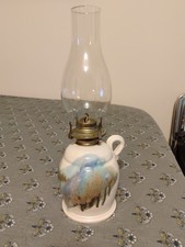 Vintage Edgecomb Potters Oil Lamp. picture