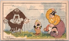 1906 KATZENJAMMER KIDS Comic Postcard Artist-Signed DIRKS Boston Sunday American picture