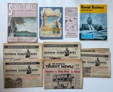 1944-1965 SCENIC HAWAII & Honolulu Travel LOT Photo Guides Booklet Brochure & picture