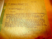 1903-1910 GARLOCK PACKING CO.- PALMYRA NEW YORK- PATENT INFRINGEMENT CORRESPONDE picture