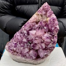 11.79LB  Natural Amethyst geode quartz cluster crystal specimen energy healing picture