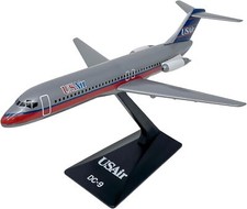 Flight Miniatures USAir Douglas DC-9 Desk Top Display Jet Model 1/200 Airplane picture