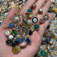 Vintage-nowEstate Sale Buttons Lot 50p Various Sizes Shapes Colors Types Usable picture