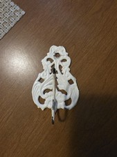 Antique Vintage Victorian Cast Iron Letter Holder Wall Mount Hook funeral home picture