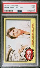 1977 Topps Star Wars Mark Hamill as Luke #189 PSA 7 NM picture