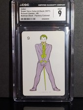 🃏 1977 Russell Joker #9 CGC 9 MINT POP 1 TOP POP Batman DC Comics Rare picture